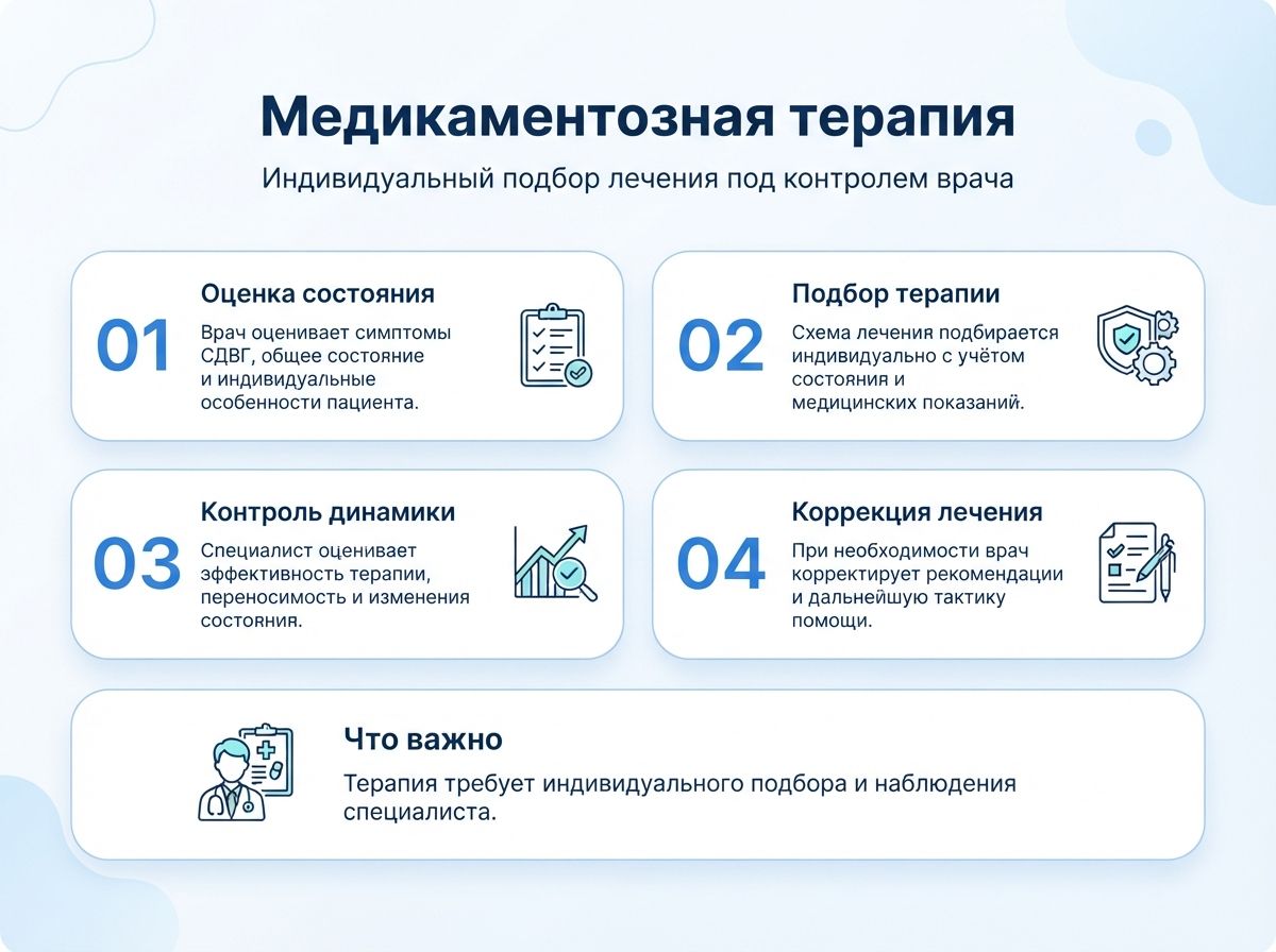 Лечение СДВГ в Сызрани у детей и взрослыхинфографика